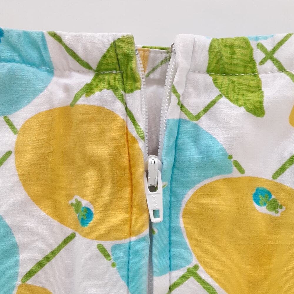 Lilly Pulitzer Lenore Skirt Citron Lemon Lattice Skort Girl 8 Vintage 90s Preppy - Picture 7 of 12